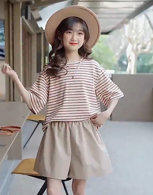 KYII Girls suits children Cute summer two Set ky22224