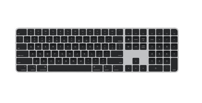 Apple Magic Keyboard with Touch ID and Numeric Keypad for Mac models with Apple silicon - Black Keys - US English
