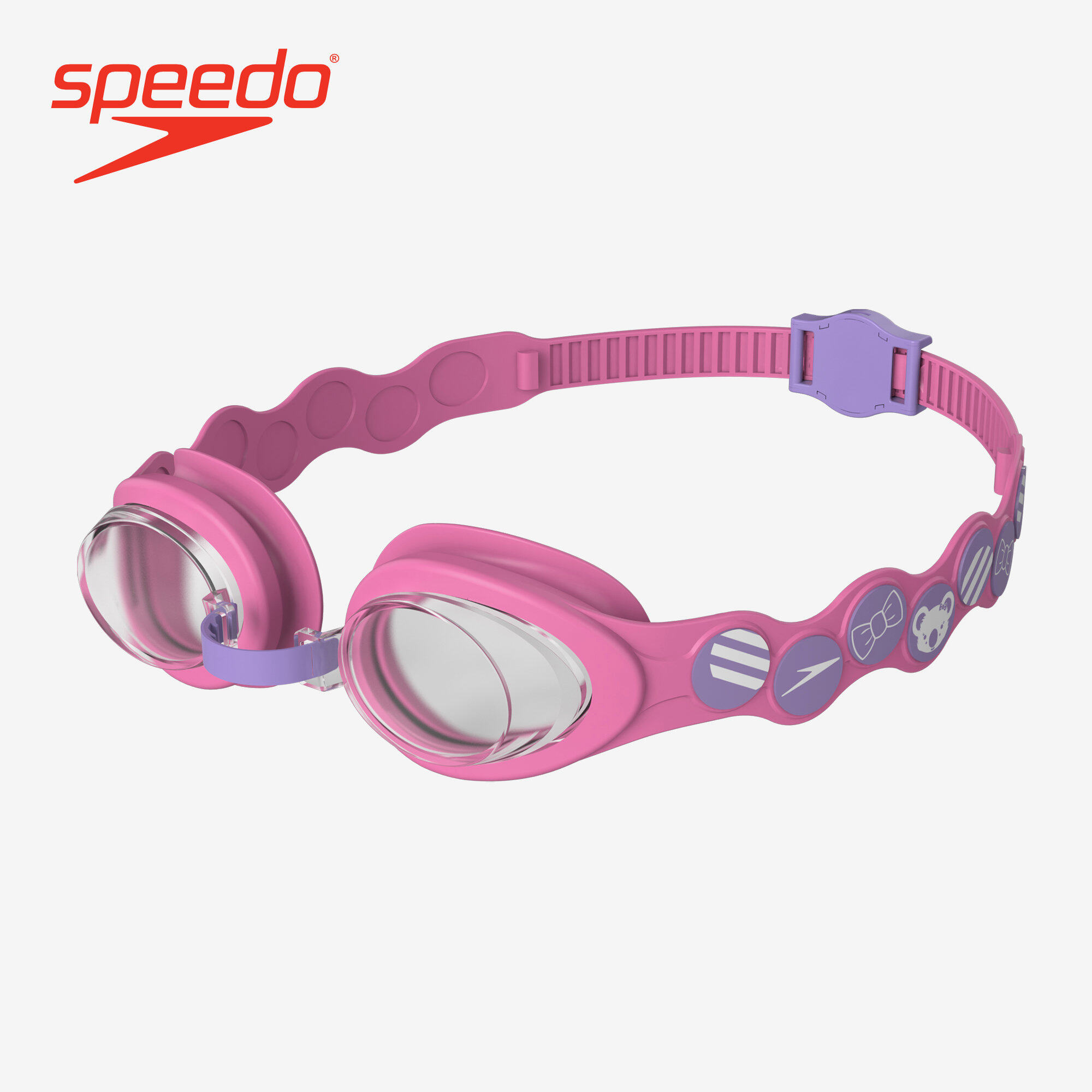 Speedo Infant Boys & Girls Leisure Swimming Goggles Spot - Pink - 8-08382D661